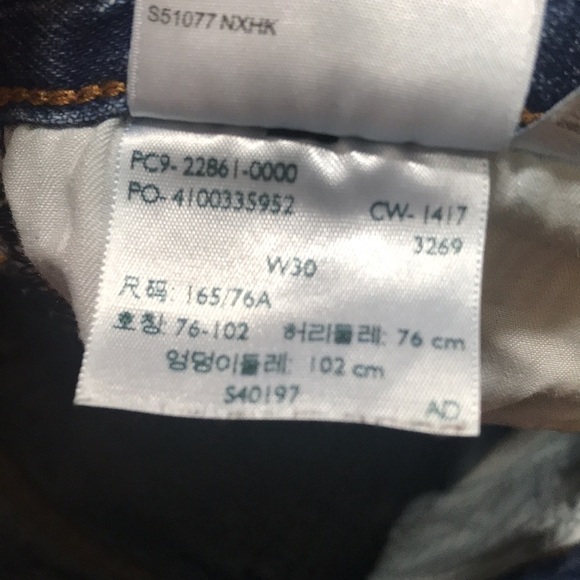 Levi’s White Oak Cone Denim “Wedgie”‎ Button Fly Fray Hem Medium Wash Jeans - Picture 13 of 15